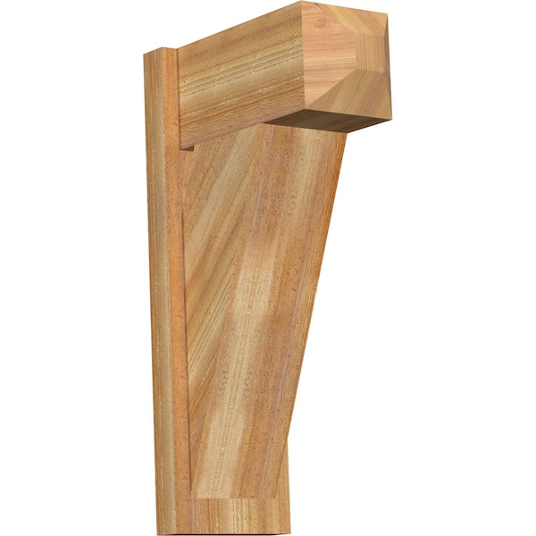 Ekena Millwork Traditional Craftsman Rough Sawn Outlooker, Western Red Cedar, 8"W x 16"D x 28"H OUT08X16X28TRA04RWR - main